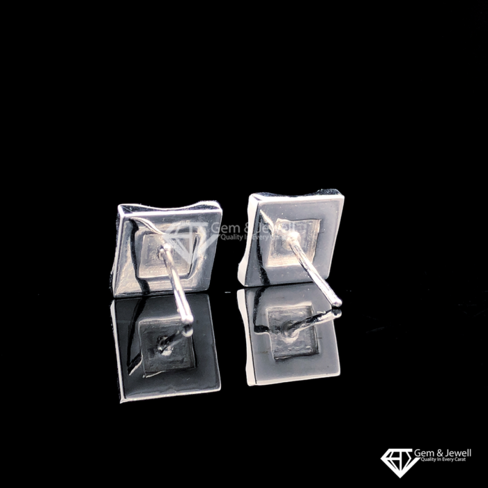 Nice Square Design Natural Diamond Earrings