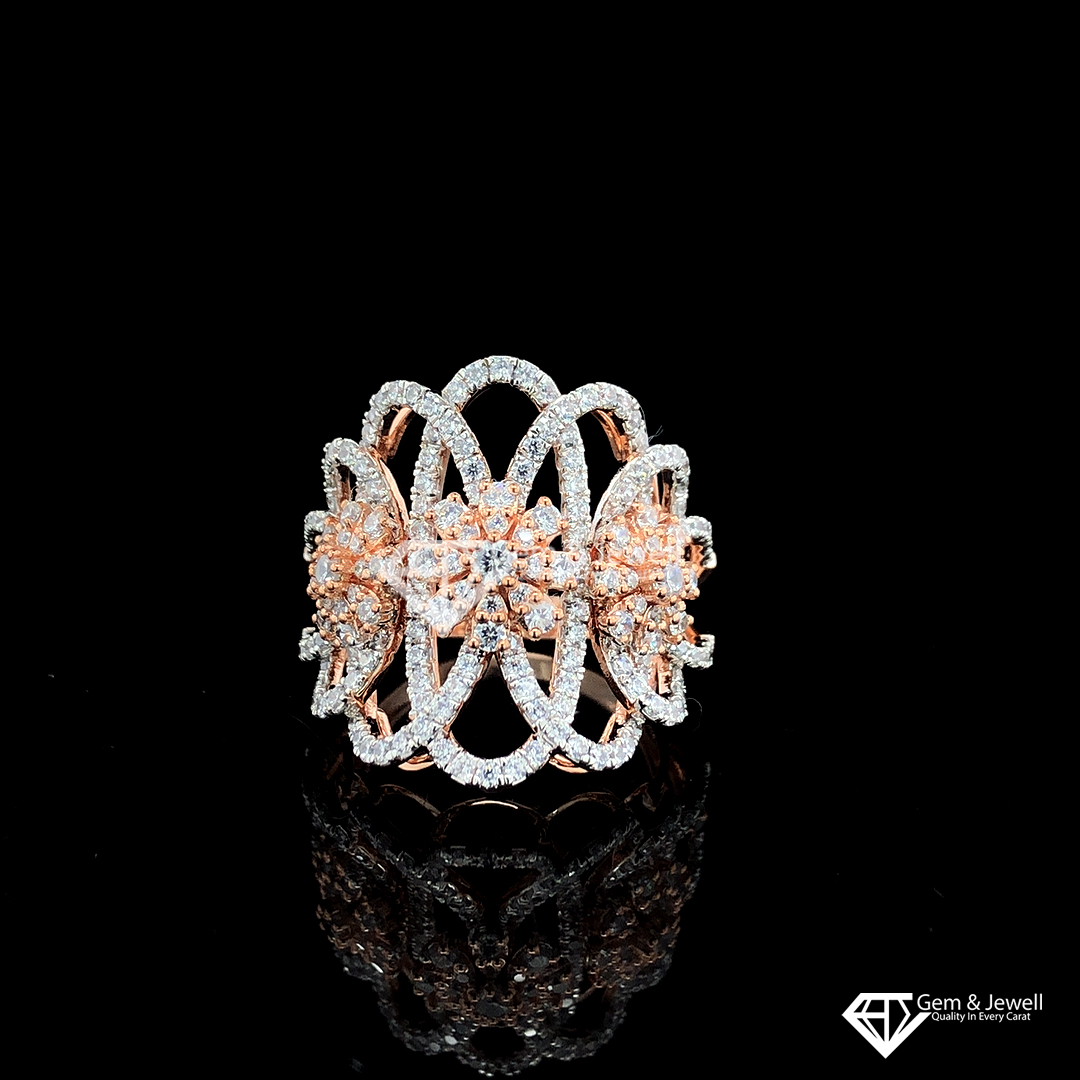 Rose gold diamond rings from Sksm Jewellers | Bridal diamond jewellery,  Rings for her, Diamond rings