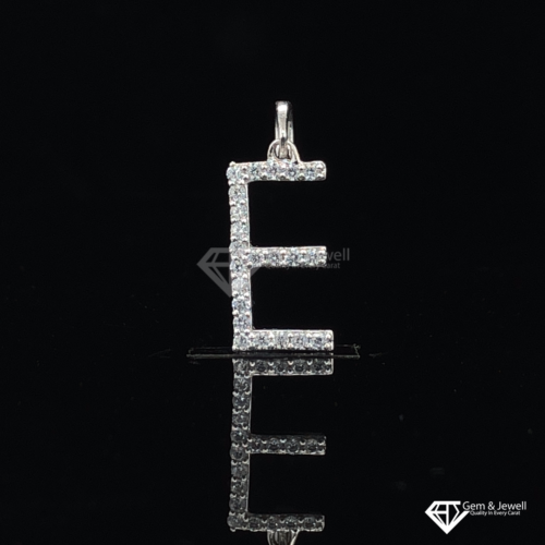 Online Alphabet Letter E Diamond Pendant