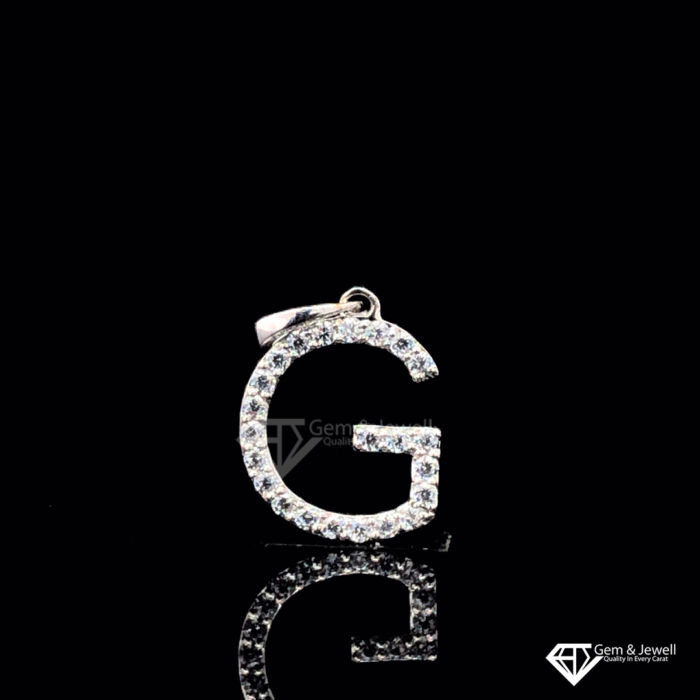 Online Alphabet Letter G Diamond Pendant