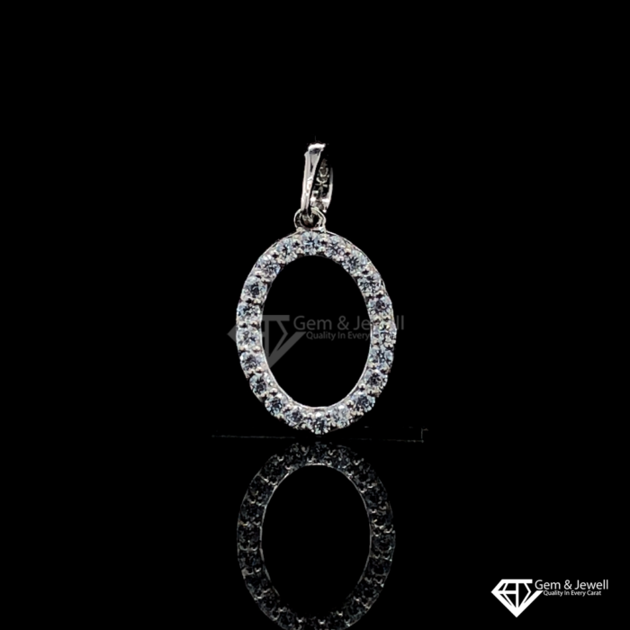 Natural Diamond Alphabet Letter O Pendant online