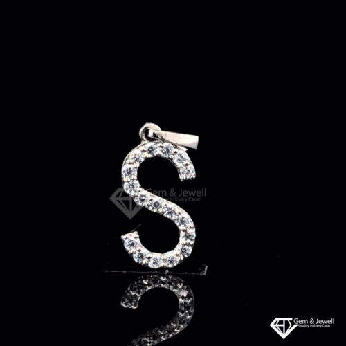 Alphabet Letter S Diamond Pendant Online