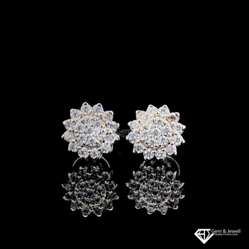 Magnificent Floral Diamond Earring Online