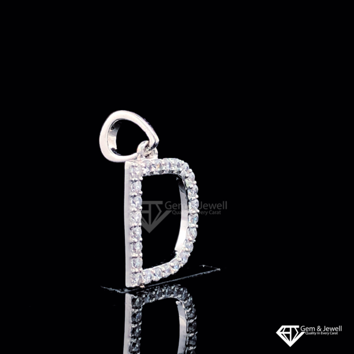 Online Alphabet Letter D diamond Pendant