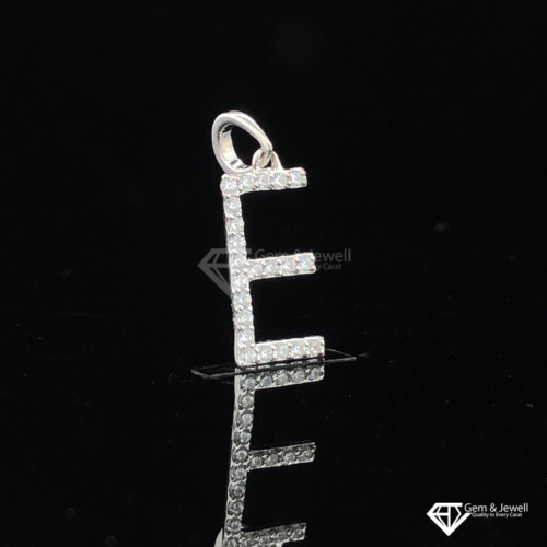 Alphabet Letter E Diamond Pendant Online