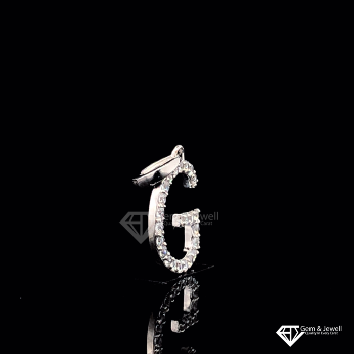 Alphabet Letter G Diamond Pendant