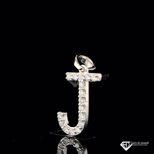 Letter J Diamond Pendant Online