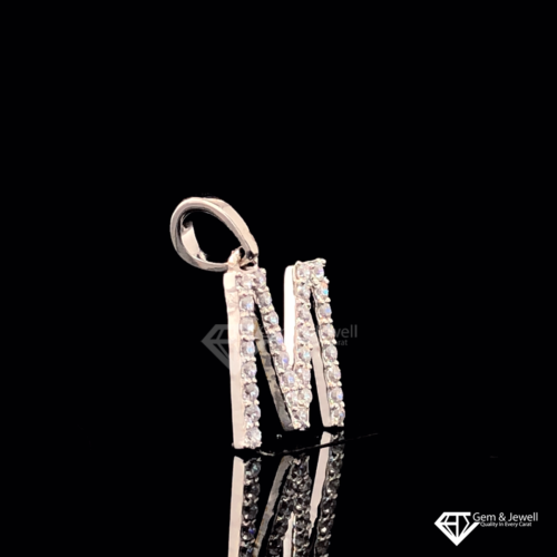 Alphabet Letter M Diamond Pendant Online