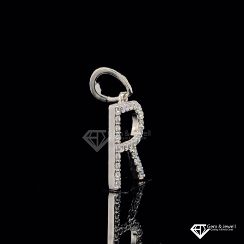 Alphabet Letter R Diamond Pendant Online