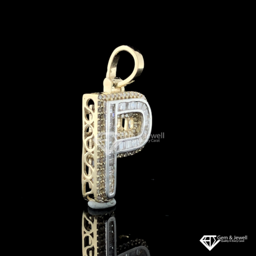 Alphabet P Diamond Pendat Online