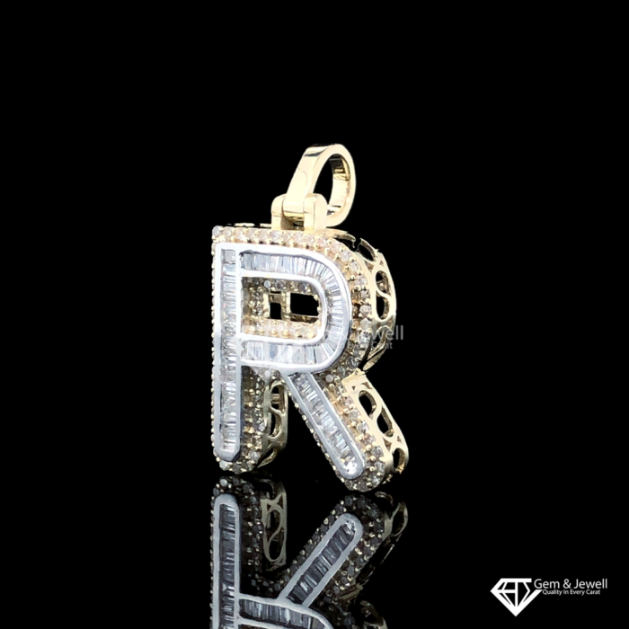 Alphabet R Diamond Pendant