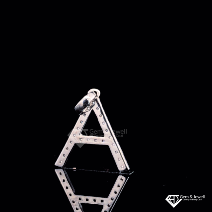 Alphabet A Diamond Pendant