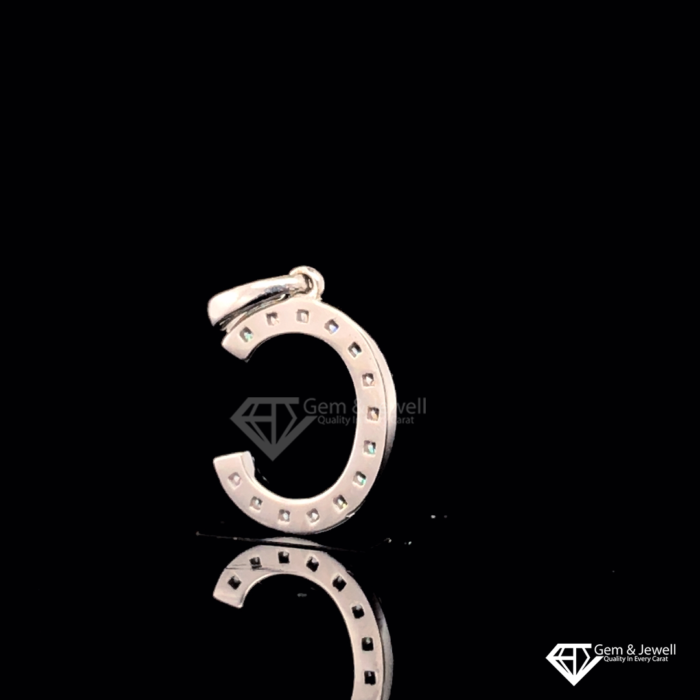 Alphabet Letter C Diamond Pendant