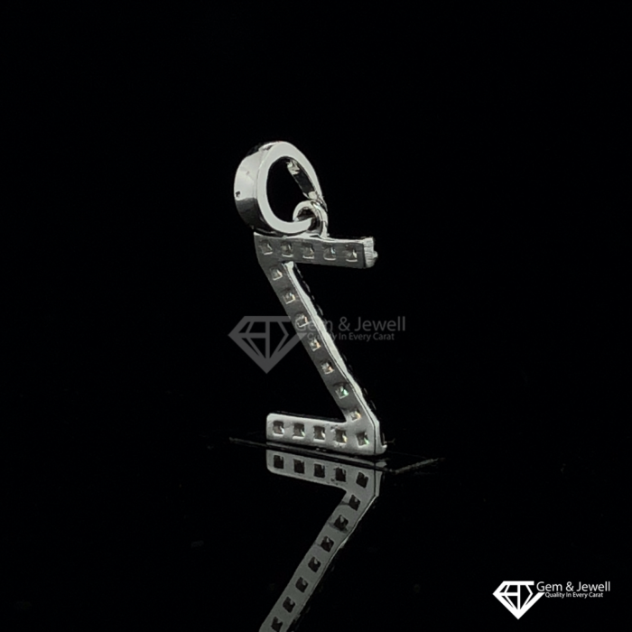 Alphabet Letter Z Diamond Pendant