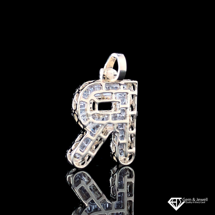 Online Alphabet R Diamond Pendant