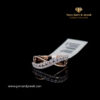 Casual Infinity Design in 14KT Rose Gold Natural Diamond Engagement Ring 0.38 CT. G-H Color, VS Clarity